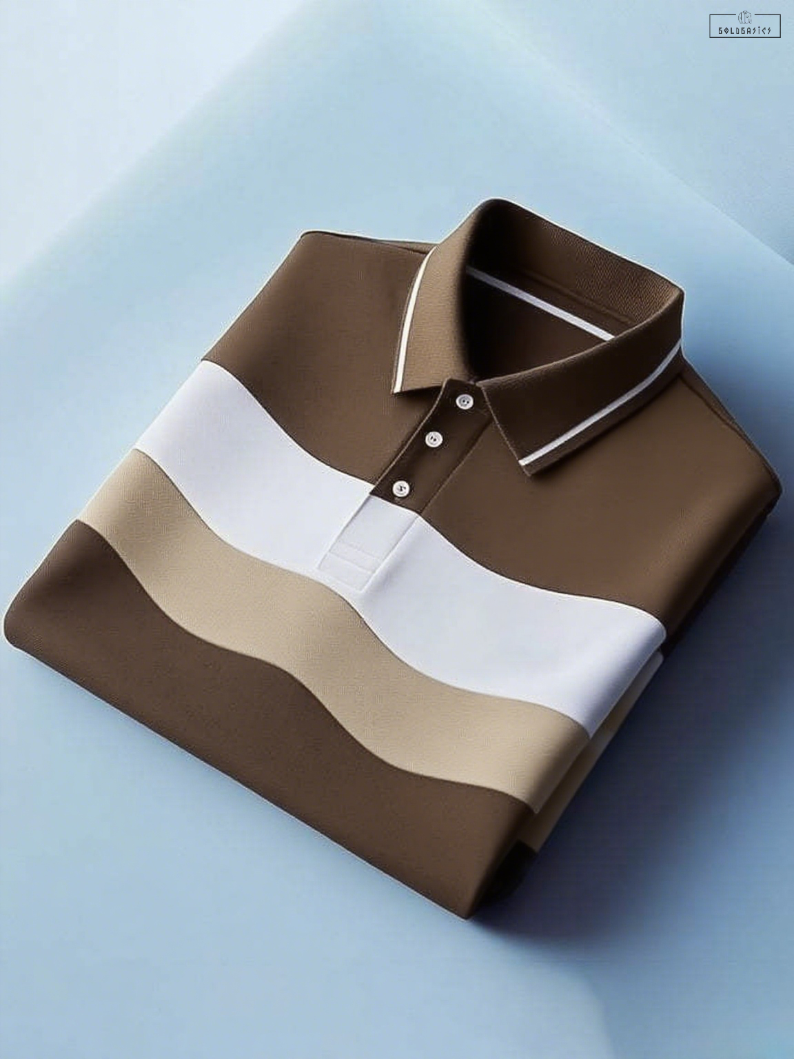 Men's Elegant Striped Short Sleeve Business Casual Polo Shirt - Premium Polyester Comfort