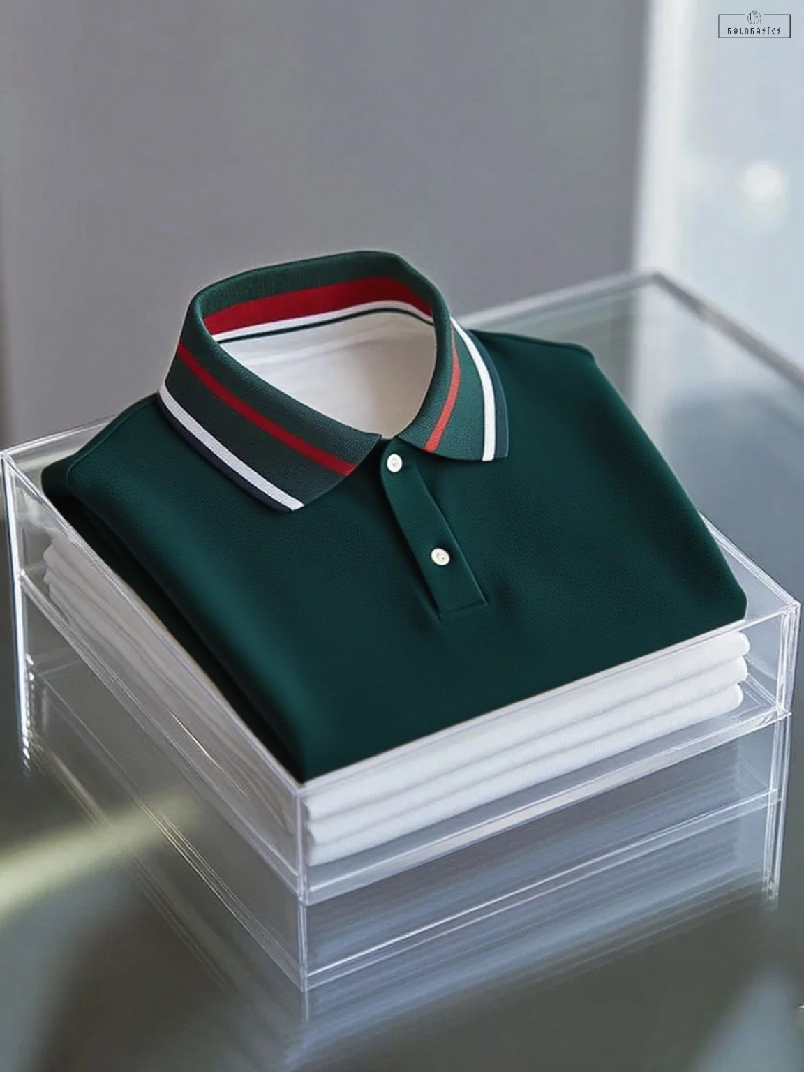 Men's Smart Business Button-Down Polo Shirt - Flexible, Stylish, Short Sleeve